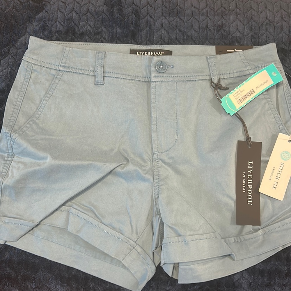 Liverpool blue Johnny short size 10